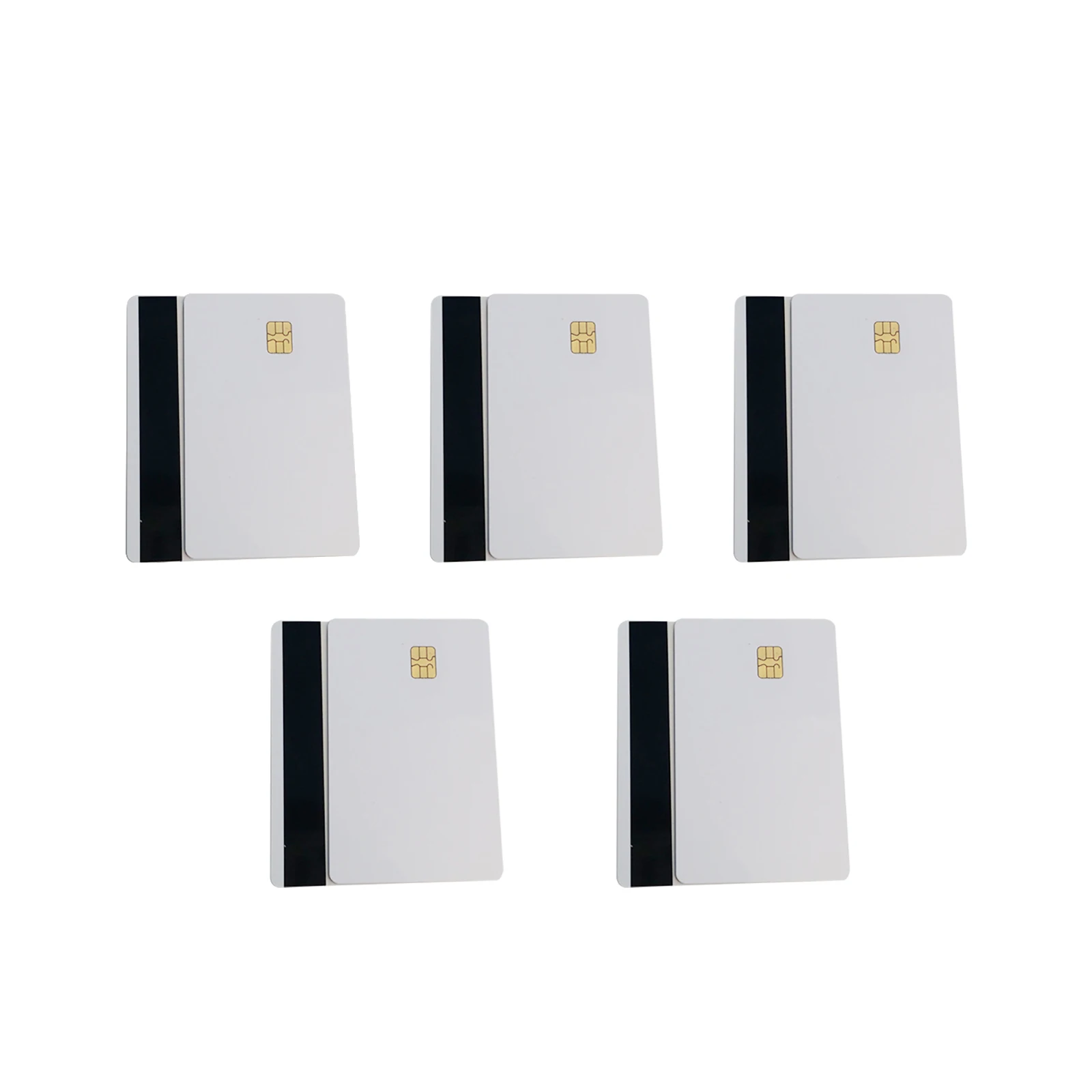 10Pcs White Contact Sle4428 Chip Smart IC PVC Card Blank Smart Card Contact IC Card With Magnetic Strip Hico 3 track