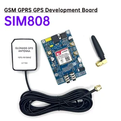 SIM808 Module GSM GPRS GPS Development Board IPX SMA with GPS Antenna for Arduino Raspberry Pi Support 2G 3G 4G SIM Card