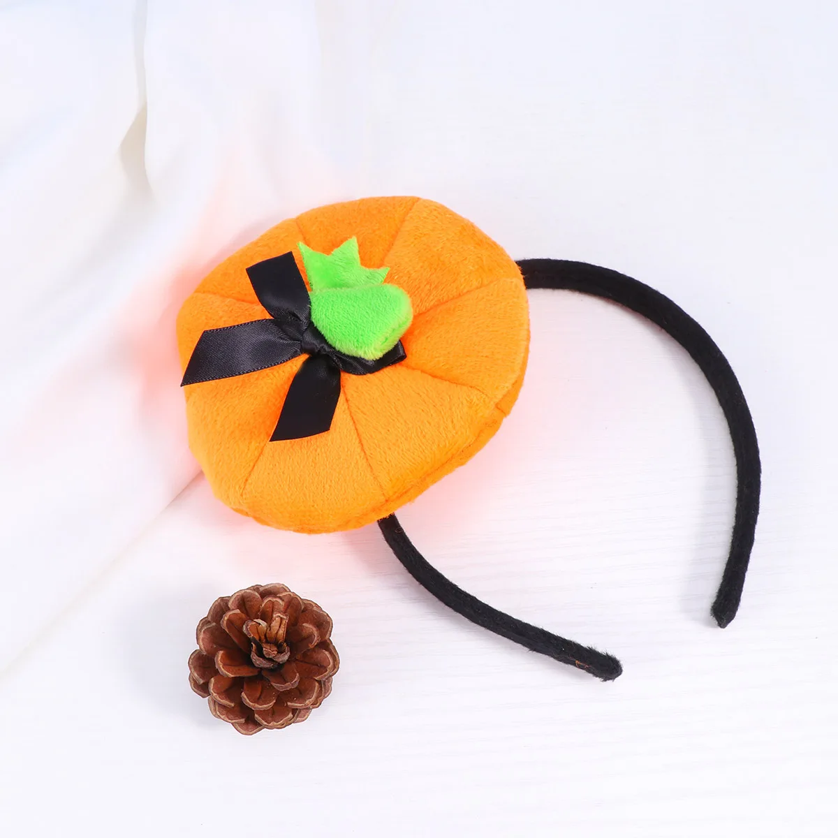 

2 Pcs Pumpkin Hat Headband for Women Halloween Has Props Hair Accessories Bands Man
