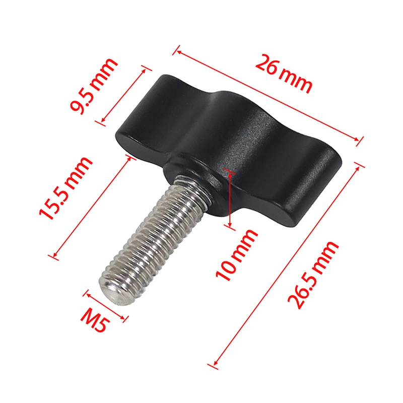 Für GoPro Hero 13 11 10 8 5 Zubehör Aluminium T Kopf Hand Schraube Daumen Knopf M5 1/4 Edelstahl Bolzen für DJI Action Kamera – Detail 18