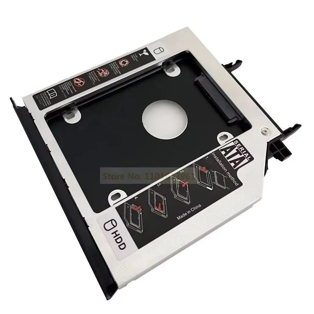 with Bezel Panel 2nd 2.5 SATA Hard Drive HDD SSD Optical bay Caddy Frame Bracket for Lenovo IdeaPad Y400 Y400N Y410N Y410P Y430P