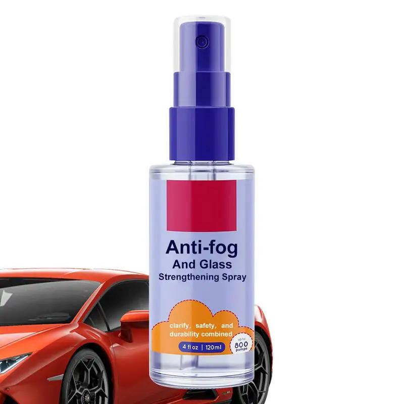 Anti Fog Spray para pára-brisa, Agente de pára-brisas intensivo duradouro, Proteção para pára-brisas do carro para espelhos