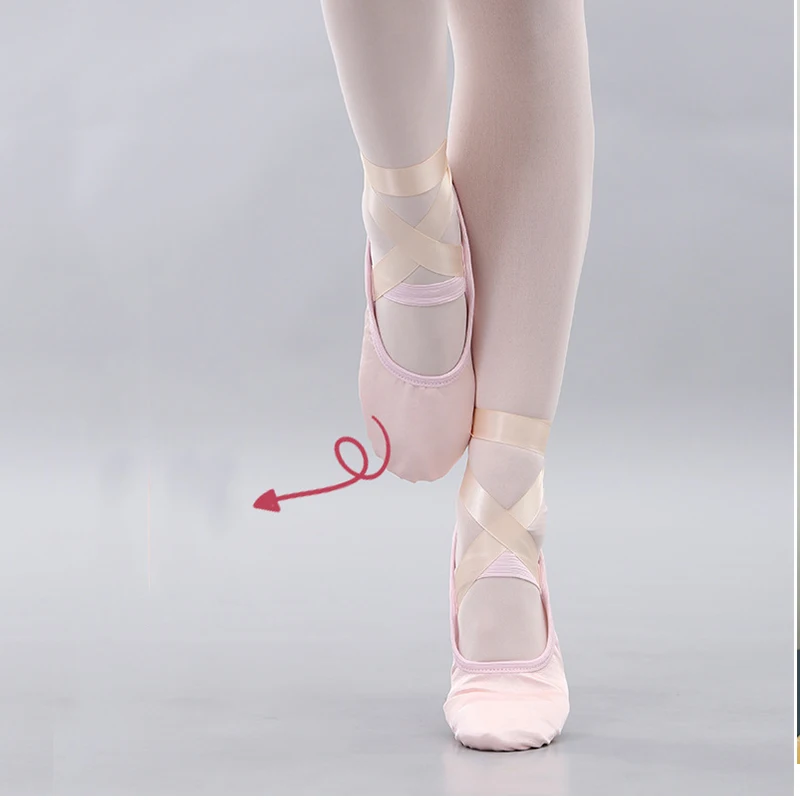 เด็กหญิงรองเท้า Pointe Dance รองเท้าแตะคุณภาพสูง Ballerina ฝึกรองเท้าบัลเล่ต์5สีนักเต้นบัลเล่ต์มืออาชีพ