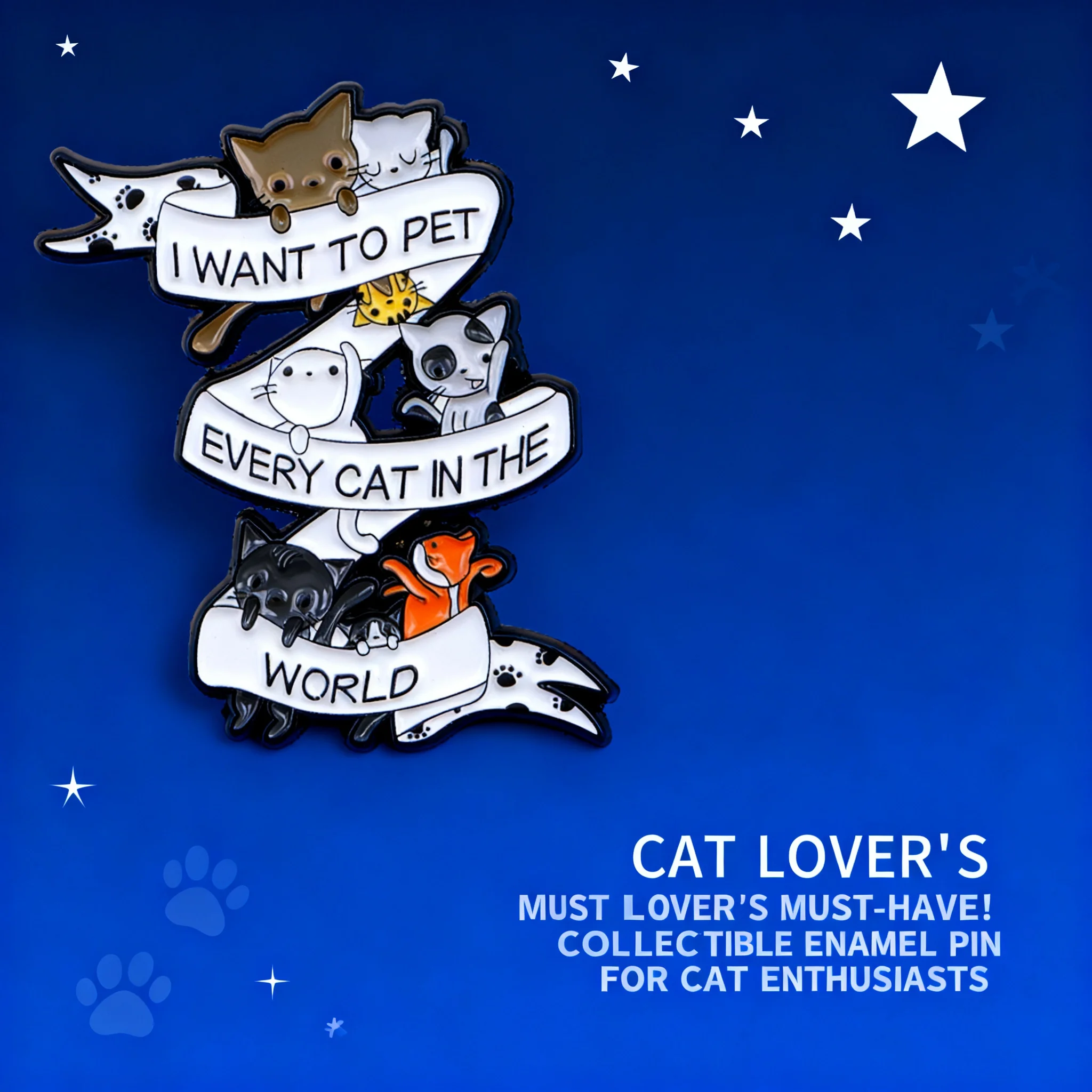 

Милый эмалевый значок в виде кота, мультяшные животные-значки для женщин и девочек, брошь для рюкзака, значок для шляпы, аксессуары для косплея, украшение, подарок, игрушка