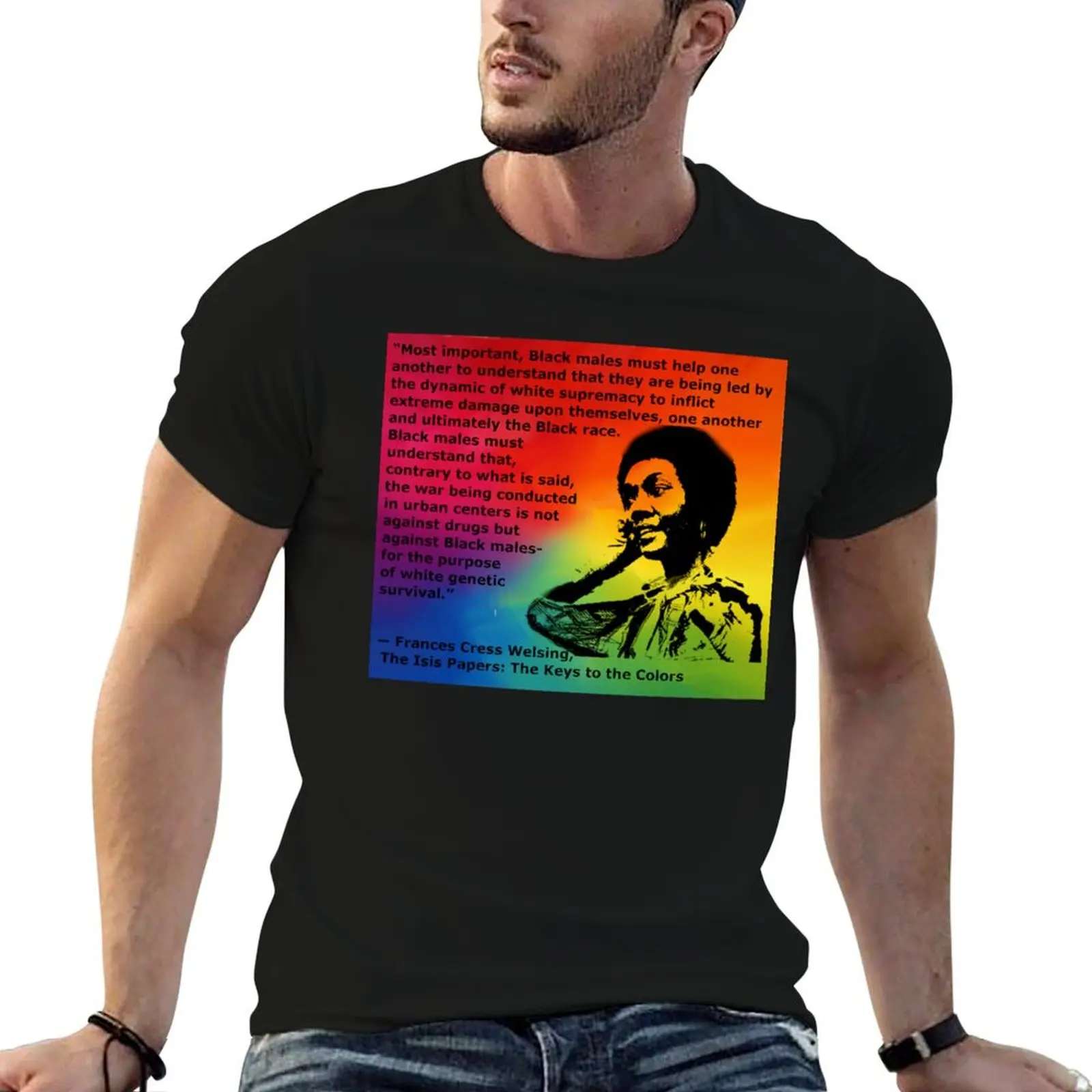 Dr. frances Cress Welsing.. colors T-Shirt plus size tops korean fashion sublime clothes for men