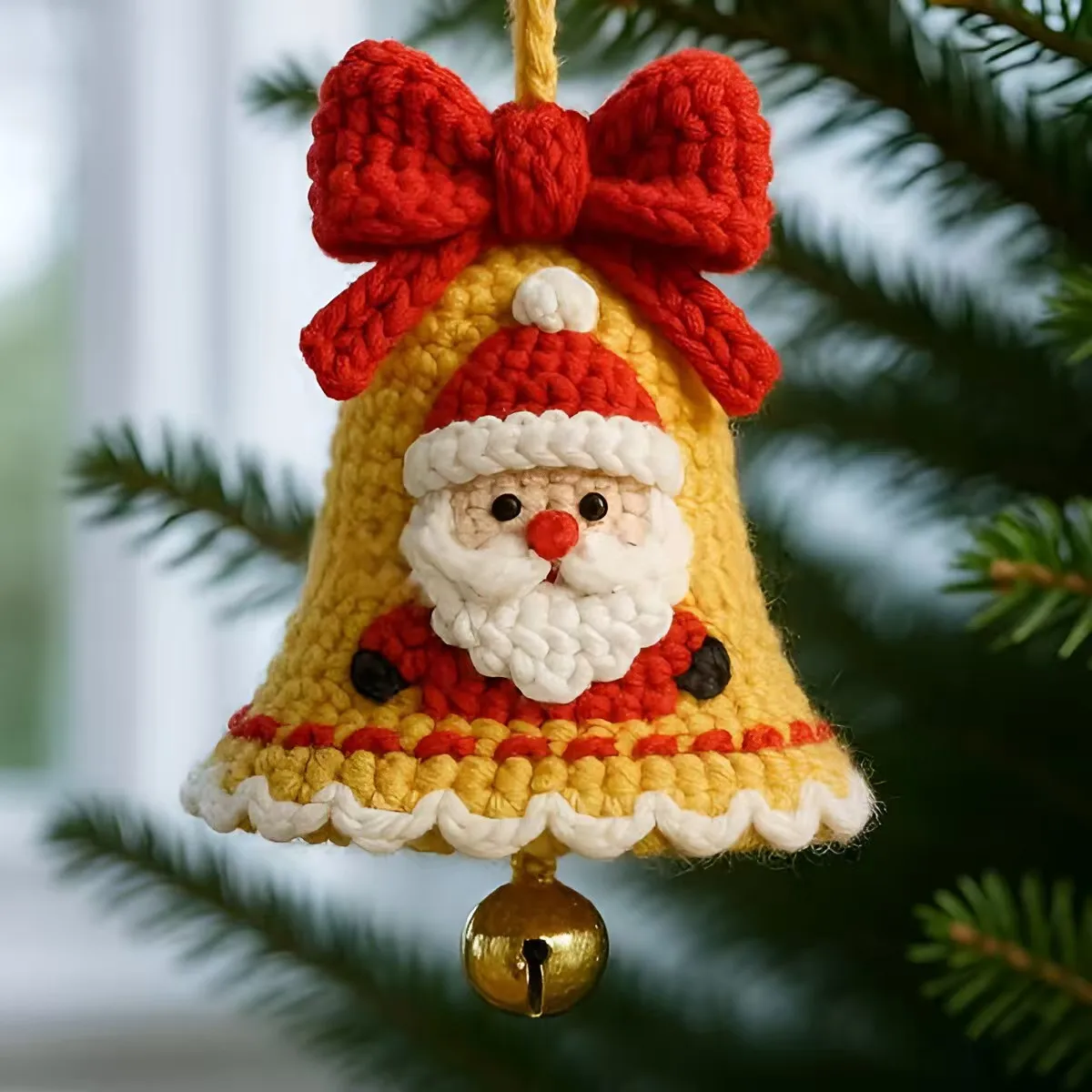 

Christmas Knitted Hanging Ornaments Handmade Xmas Decorations for Tree Christmas Decorations for Home Christmas Tree Decor