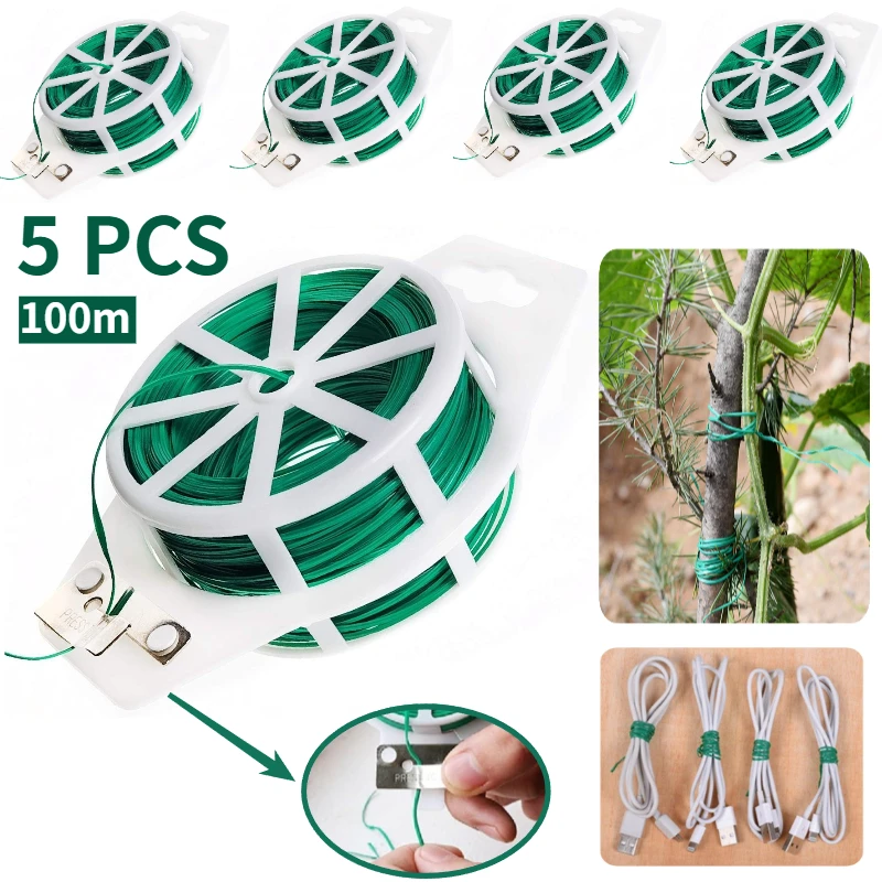 paquete-de-5-ataduras-de-plastico-de-100-m-328-pies-con-cortador-multiusos-para-panaderia-jardineria-plantas-en-maceta-oficina-y-hogar