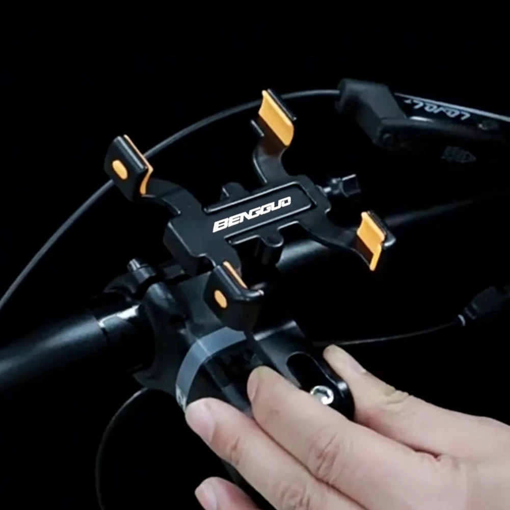 

Bike Phone Stand Aluminium Alloy Motorcycle Phone Mount 360° Rotation Bicycle Phone Mount for iPhone Xiaomi 60-95mm Phones