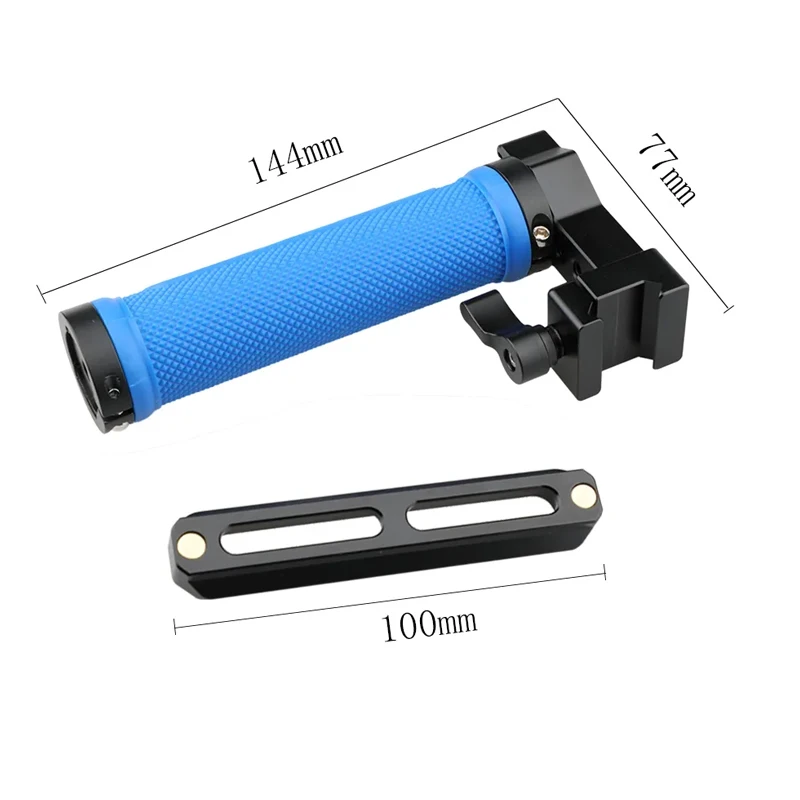 مقبض علوي من CAMVATE (قبضة مطاطية) مع مشبك متوافق مع الناتو لكاميرا سينما الجيب Blackmagic