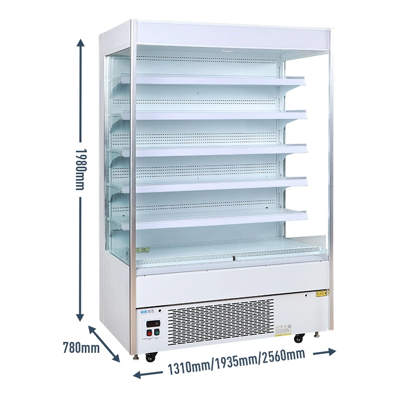 Supermarket vegetable display refrigerator chiller