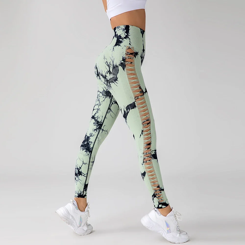 Leggings de fitness pour femmes, sexy, slim, taille haute, sans couture