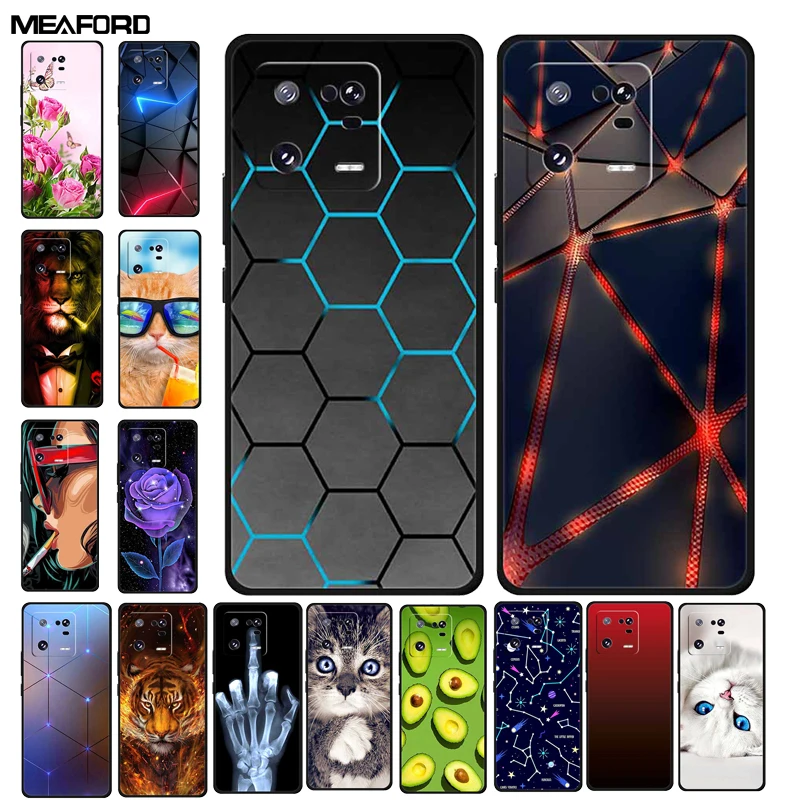 For Xiaomi 13 Pro Case Fashion Soft TPU Silicone Back Cover for Xiaomi 13 5G 13pro Protector 6.73'' Funda Coque For Xiaomi13 Cat