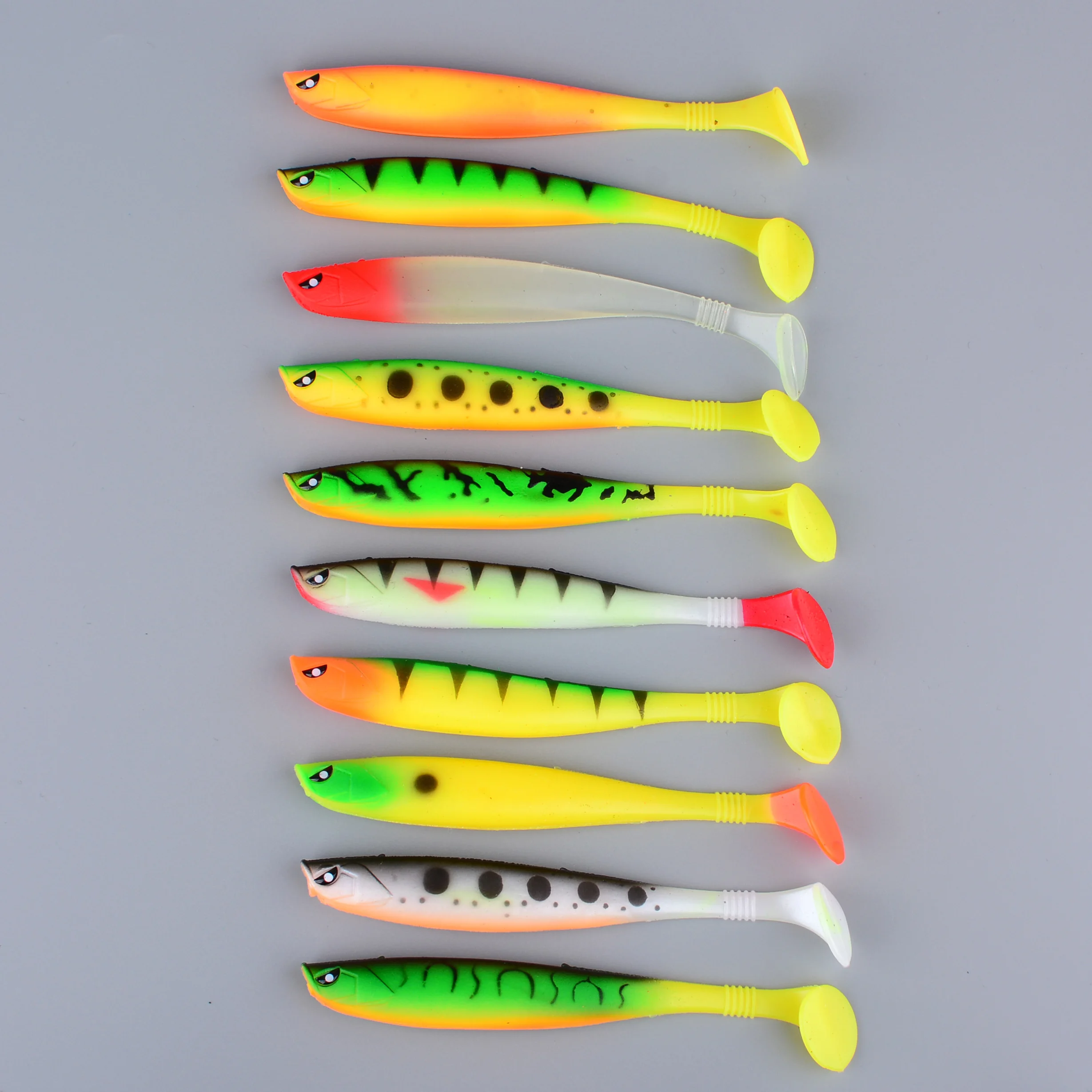 1 Stück Hechtangelköder Pig Shad 12cm 9g mit Farbdruck, Paddelschwanz-Shad aus Silikon, natürlicher Köder für Musky-Fische und Karpfenangeln – Detail 1