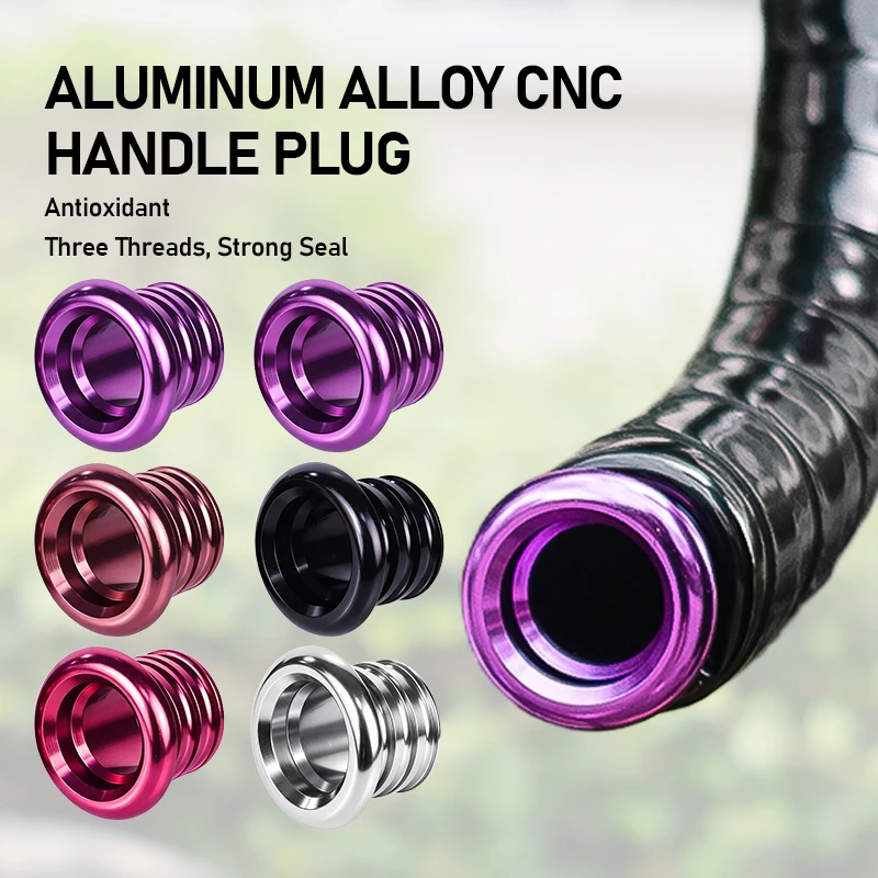 1 Pair Bicycle Handlebar End Plugs Aluminum Alloy Cycling Handle Bar End Grips Caps Multicolor MTB Road Bike Accessories