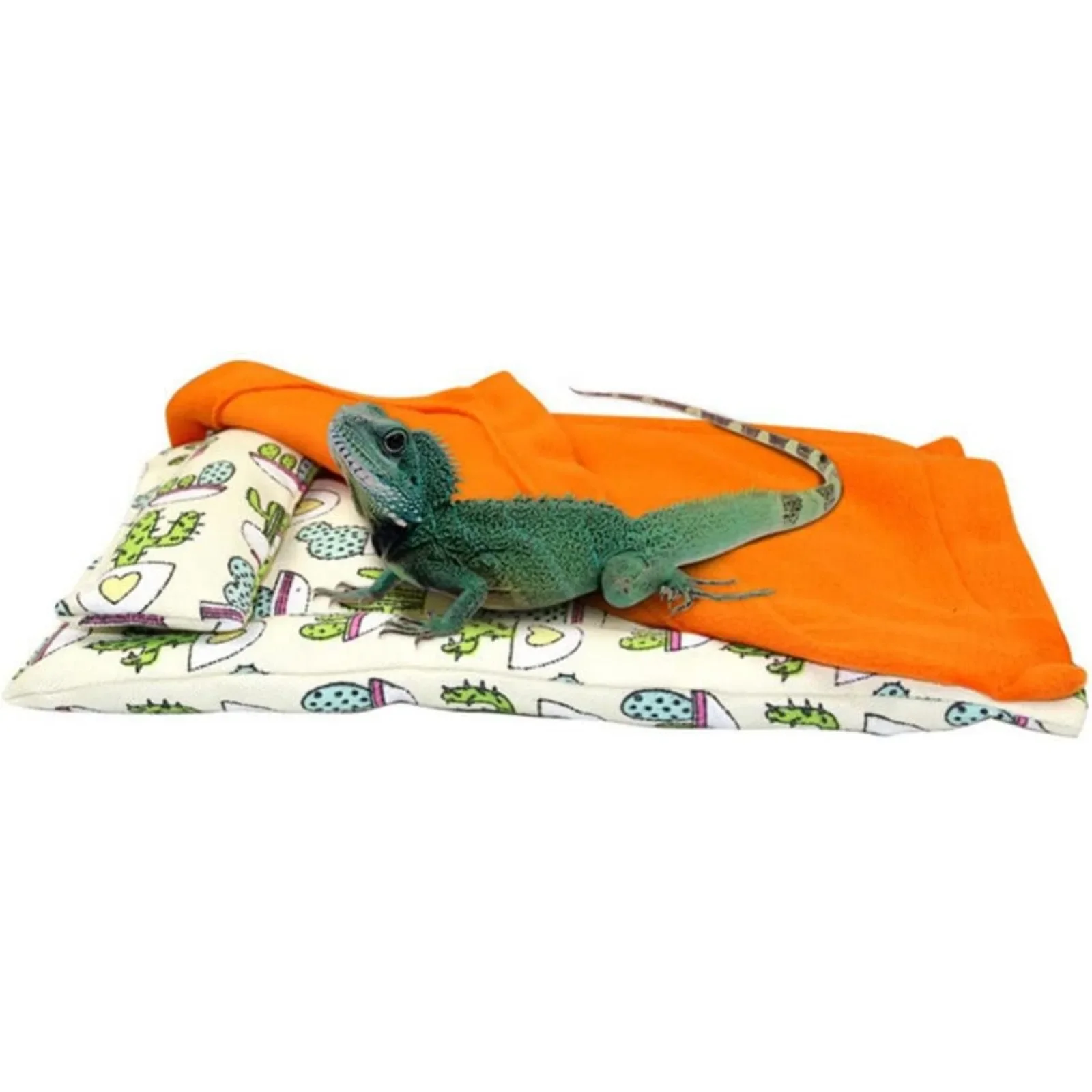 

Lizard blanket bed gecko lizard reptile sleeping bag with pillow blanket hamster pet sleeping bed sleeping bag, pillow removable