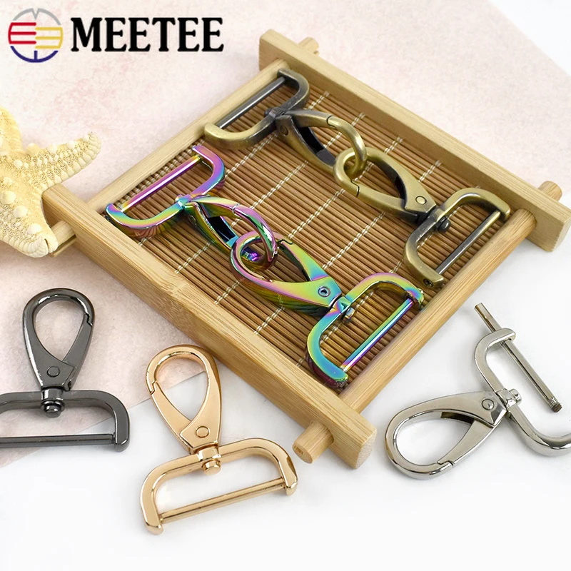 

5Pcs 13-38mm Metal Buckles Detachable Swivel Lobster Clasp for Dog Collar Keychain Removable Snap Hook Bag Strap Carabiner Clips