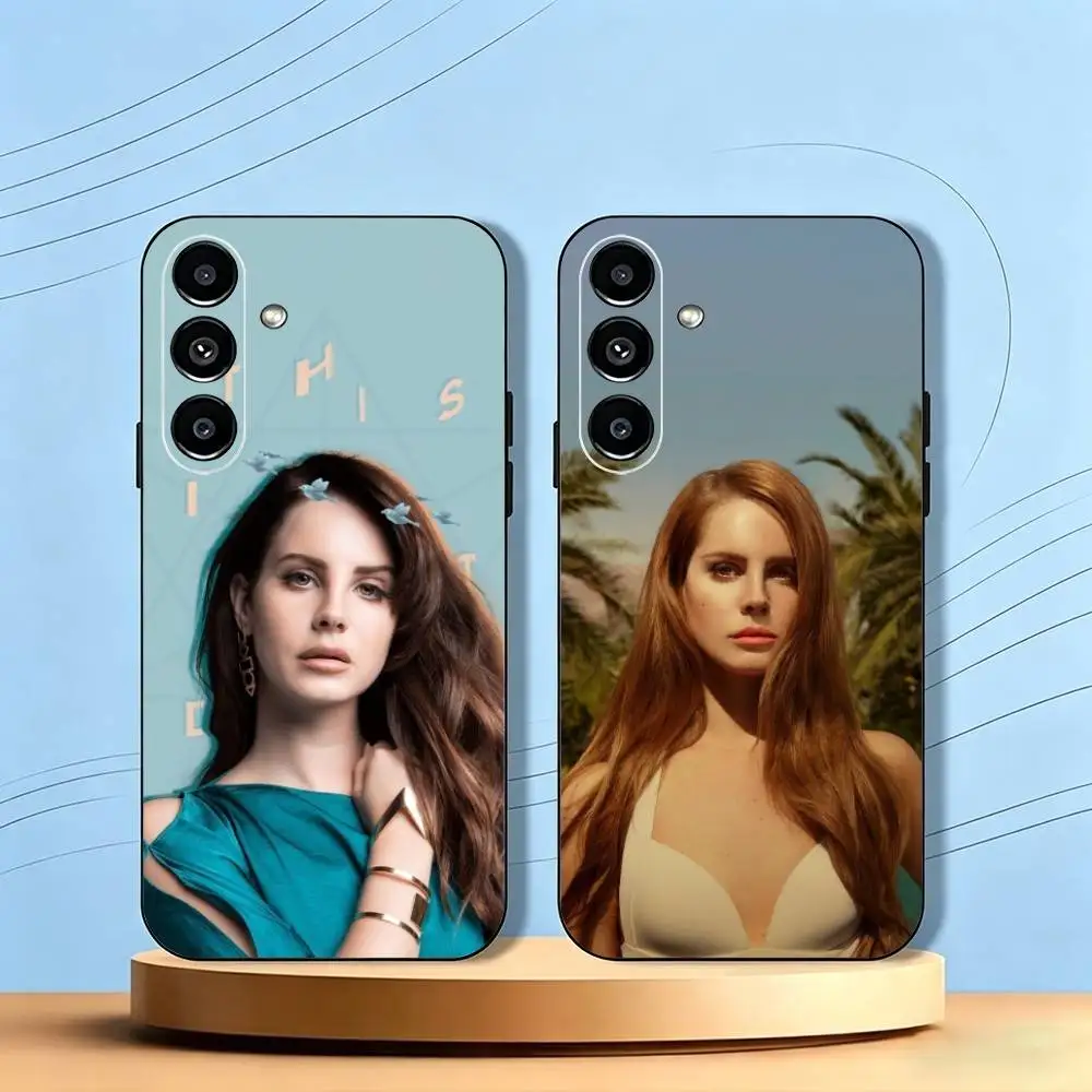 L-Lana-A Del Rey Singer Phone Case Black Silicone Soft For Samsung Galaxy A73,A72,A71,A70,A53,A52,A51