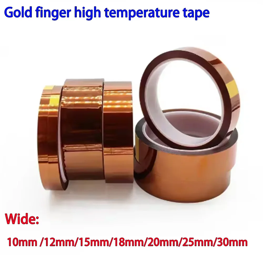10mm - 30mm 3D Printer Parts High Temperature Resistant Heat BGA Kapton Polyimide Insulating Thermal Insulation Adhesive Tape