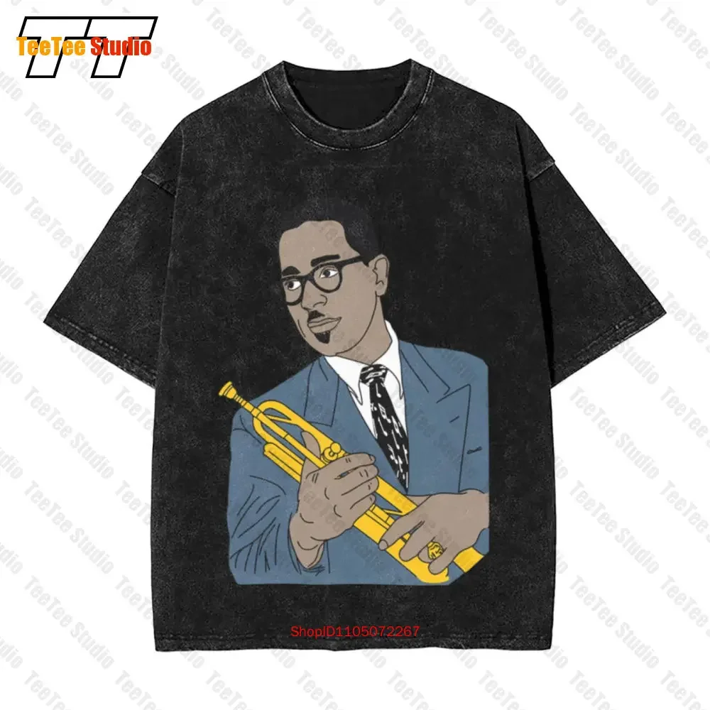 

Dizzy Gillespie TrumpeVintage Oversized T-Shirt Night In Tunisia Bee Bop Charlie Parker 4CDQ