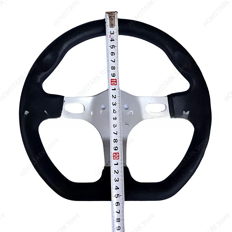 DIY 4‑Wheel Drift Go‑Kart Modification Parts 3‑Hole Steering Wheel 27CM Handle Control Replacement Component