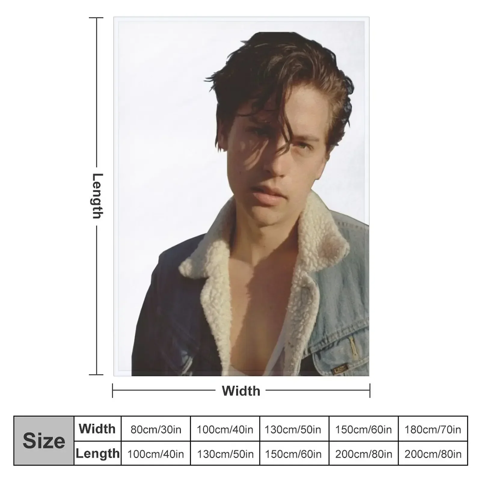 Cole Sprouse Throw Blanket heavy to sleep cosplay anime bed plaid Flannel Blankets