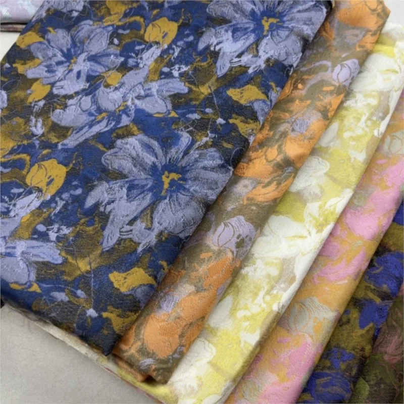 wool imitation acetic acid Chinese jacquard gold thread ancient-style packaging clothing fabric