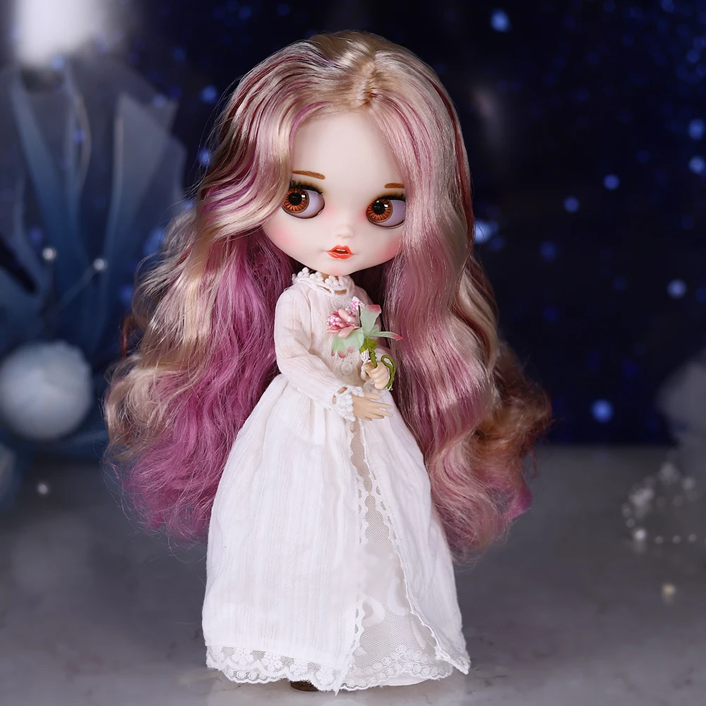 DBS Blyth icy 1/6 doll Two kinds of style for choosing one piece long sleeve dress sweet dressing girl gift