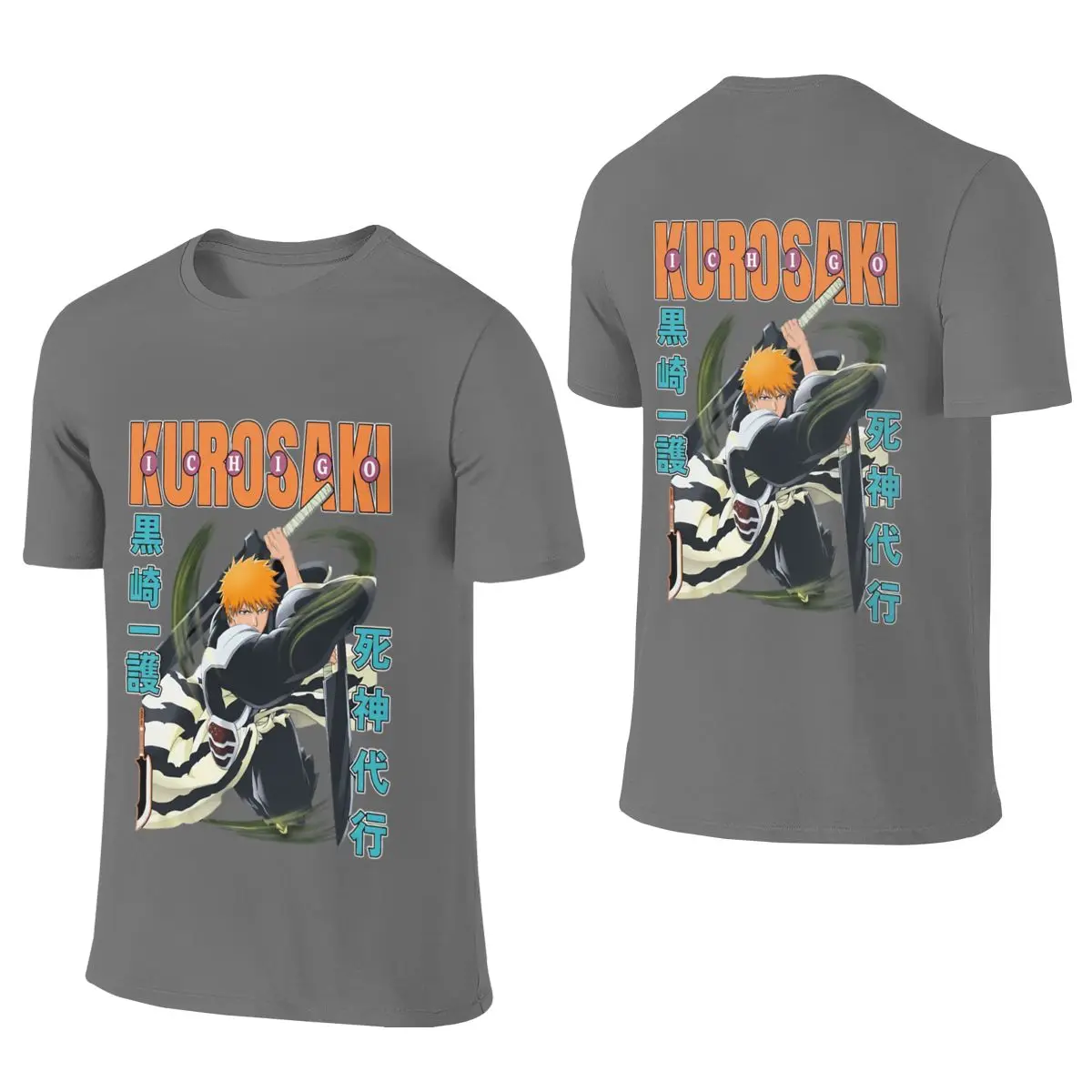 Kurosaki Strike Unisex Reversible T-shirtKorean Style Minimal Anti-Static Tees