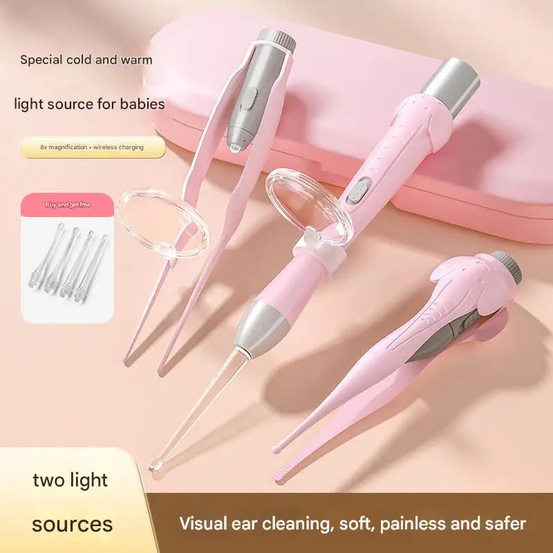 Earwax Removal Tool Gentle Ear Cleaning Tools with LED Light Ear Cleaner for Adults and Children Health Care