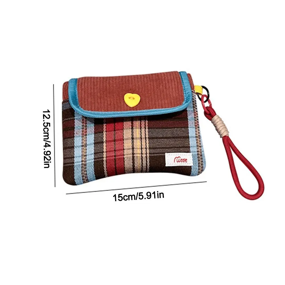 Napkin Pouch Storage Bag Contrast Color Coin Purse Data Cables Organizer Sanitary Pads Bag Multipurpose Large Capacity