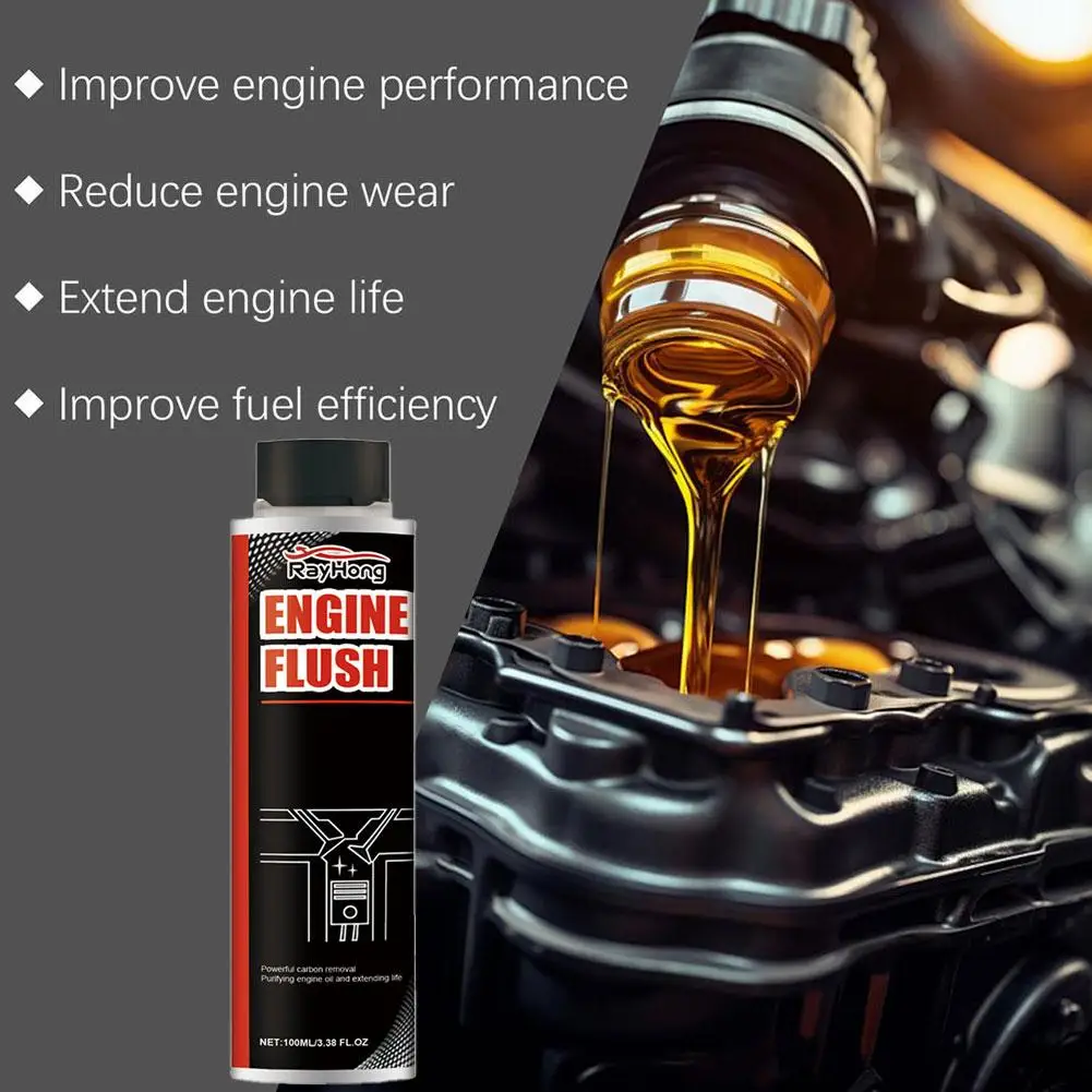 Tratamiento de motor premium de 100 ml para automóviles y motocicletas: fórmula antiruido y antivibración, lubricante para prevención de óxido, ahorro de combustible R3I2