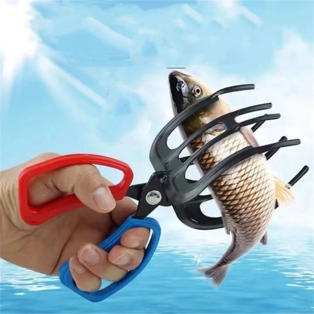 Metal Fishing Pliers Control Clamp Control Forceps Gripper Claw Tong Grip Tackle Tool for Catch Fish Fishing Accessories