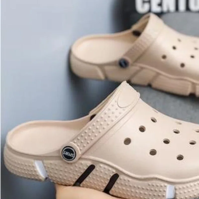 

Fashion Classic Women Men Sandals Outdoor Breathable Flat Sandals Couple Summer Beach Shoes Home Non-slip Slipers Clogs Big Size
