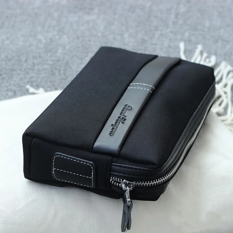 New Design Men's Day Clutch Business Handbag Male Big Capacity Zipper Long Wallet Phone Case Cards Holder