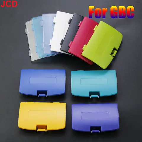 JCD 1Piece For GBC Battery Cover Case Shell  Lid Door Replacement For Gameboy GBC Color Console Back Door Case Repair