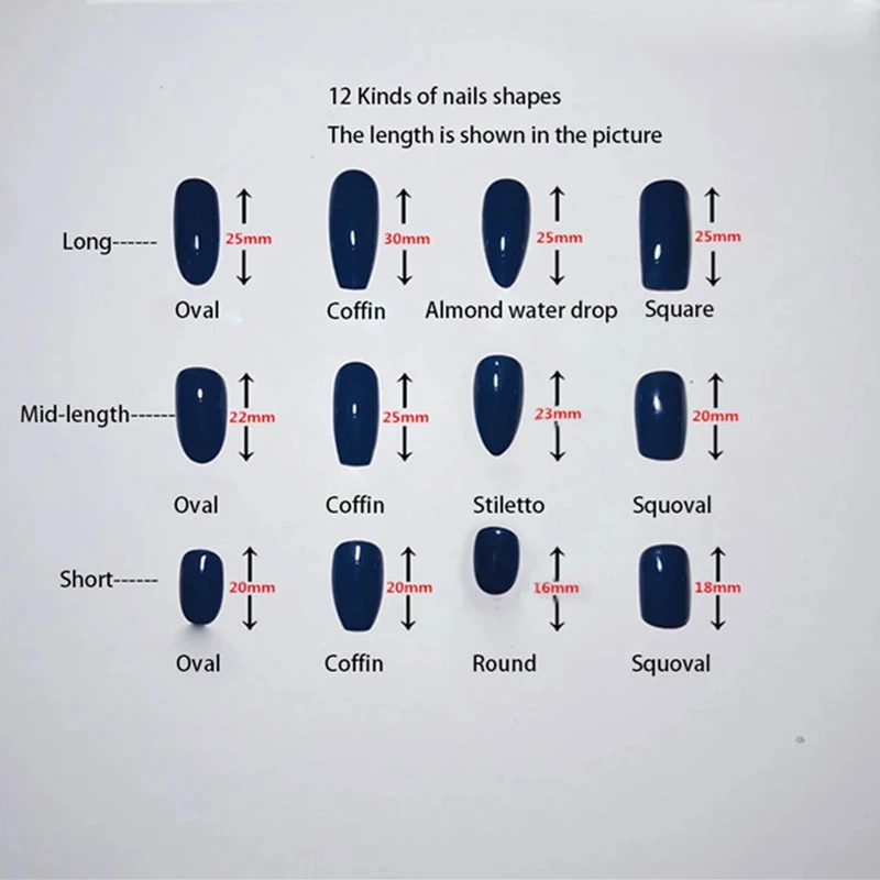 10 قطع اليدوية قصيرة مربع الصحافة على الأظافر الأسود المحبب السكر الاكريليك الأظافر وهمية بريق متجمد الاصطناعي مانيكير الفن كيت