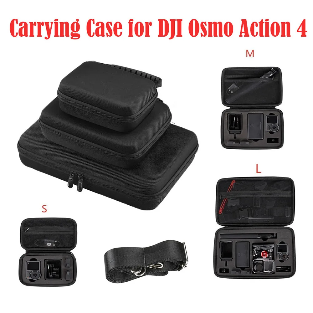 

Carrying Case for DJI Osmo Action 4 Camera Bag Hard Shell w Shoulder Strap EVA Shoulder Bag DJI Action 4 Accessory Storage Case