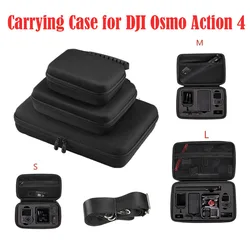 Carrying Case for DJI Action 4 5 Pro Camera Bag Hard Shell w Shoulder Strap EVA Shoulder Bag DJI Action 4 Accessory Storage Case