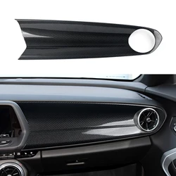 Car Copilot Center Control Panel Sticker ABS Carbon Fiber Decal Interior Trim Cover for Chevrolet Camaro 2016 - 2024 Accessories