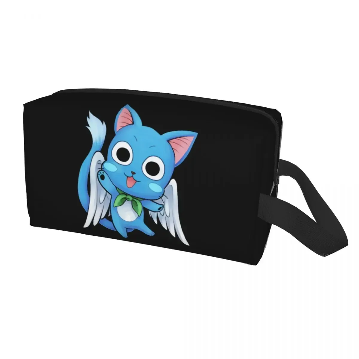 

Travel Happy Fairy Tail Toiletry Bag Portable Cute Cat Makeup Cosmetic Organizer for Women Beauty Storage Dopp Kit Case