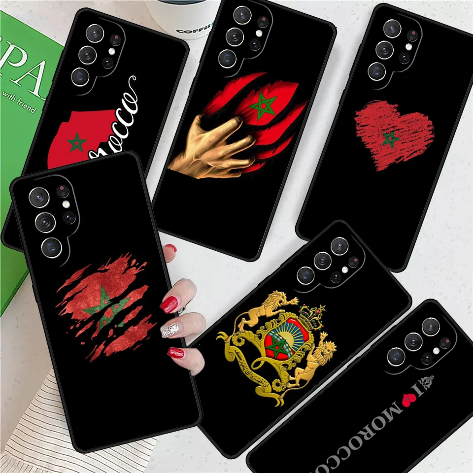 

Герб Марокко для Samsung Galaxy S24 Ultra S21 S22 S8 S9 S10E Note 10 20 Plus FE S23 Чехол для телефона Coque