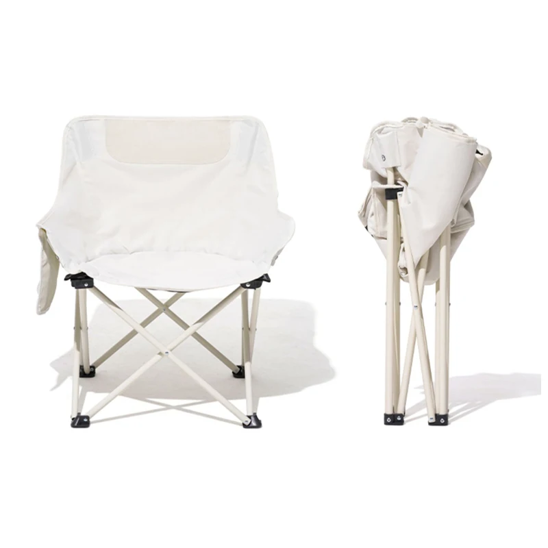 2024年格安プロモーション携帯用プレミアムピクニックレジャー大人用アウトドアビーチキャンプ折りたたみ釣り用ムーンチェア