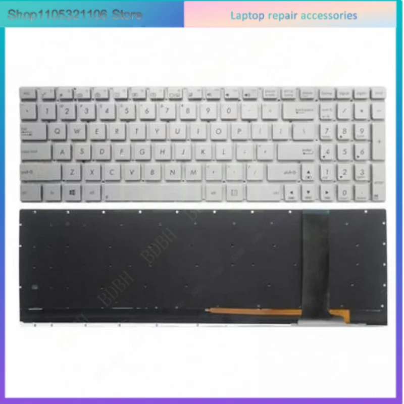 Teclado estadounidense para ASUS N550 N550J N550JA N550JK N550JV N550L N550LF N750 Q550