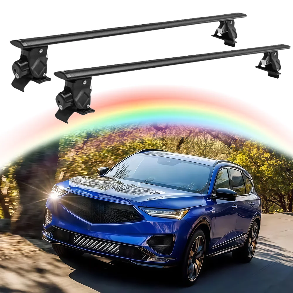 

Without Roof Rail Rack Lockable Cross Bar Crossbar Fits for Acura MDX 2022 2023 2024 2025 Rooftop Cargo Carrier Luggage Rack