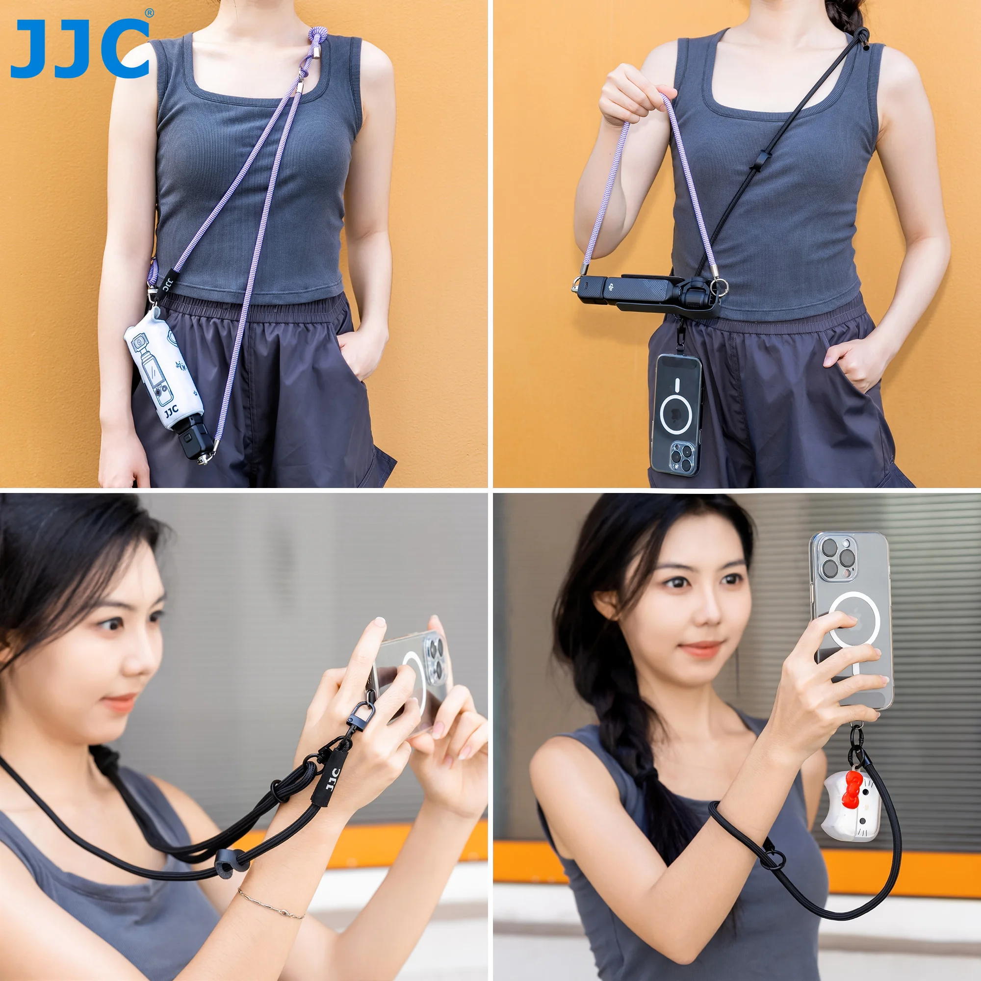 JJC Pocket 3 Halsband-Umhängegurt für DJI Osmo Pocket 3 4 Insta360 Luna Ultra Zubehör Kamera-Umhängegurt – Detail 2