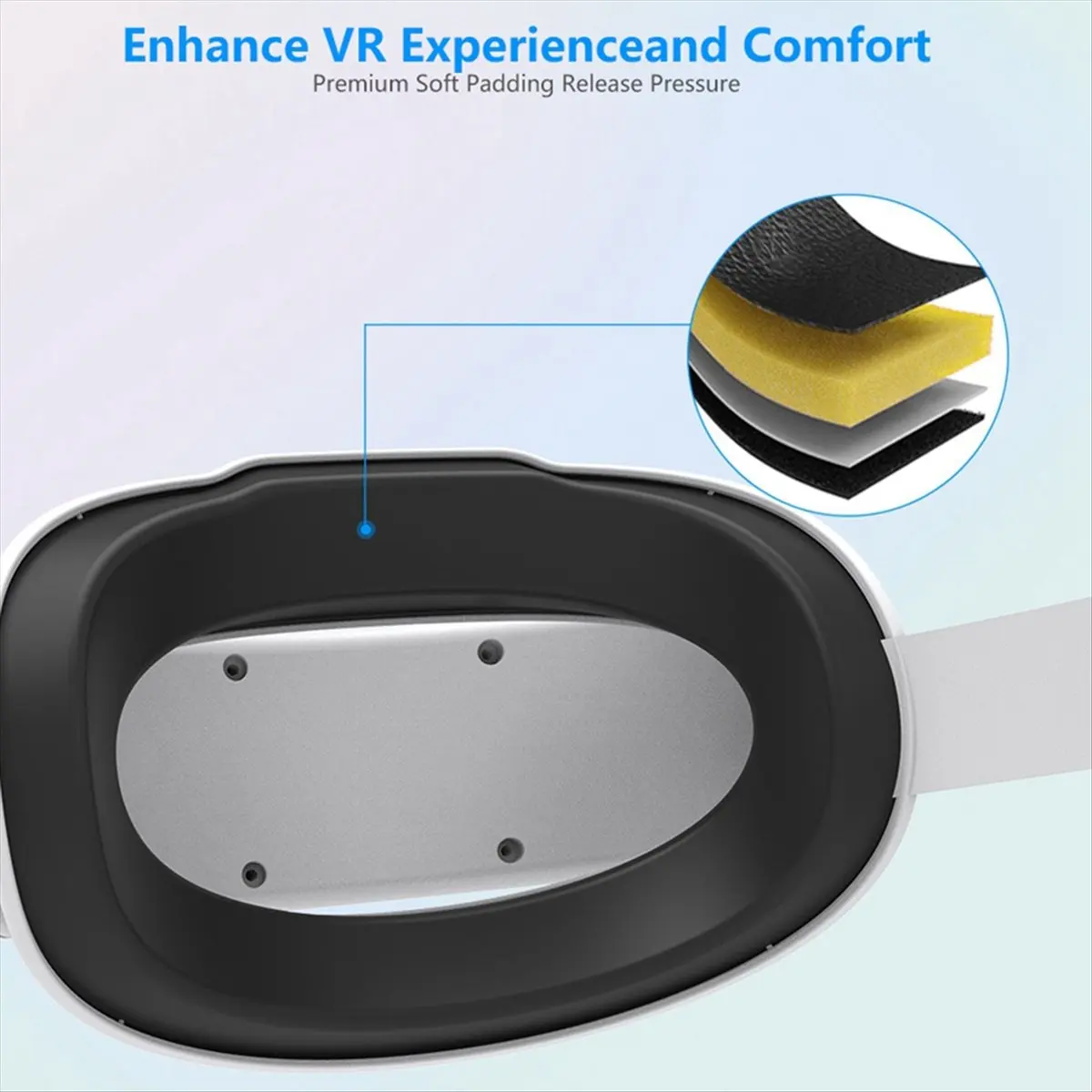 

*ONE DAY для Meta Quest3s, регулируемая повязка на голову, высокоэластичная губка, не нажимает лицо, аксессуары VR, повязка на голову Quest 3