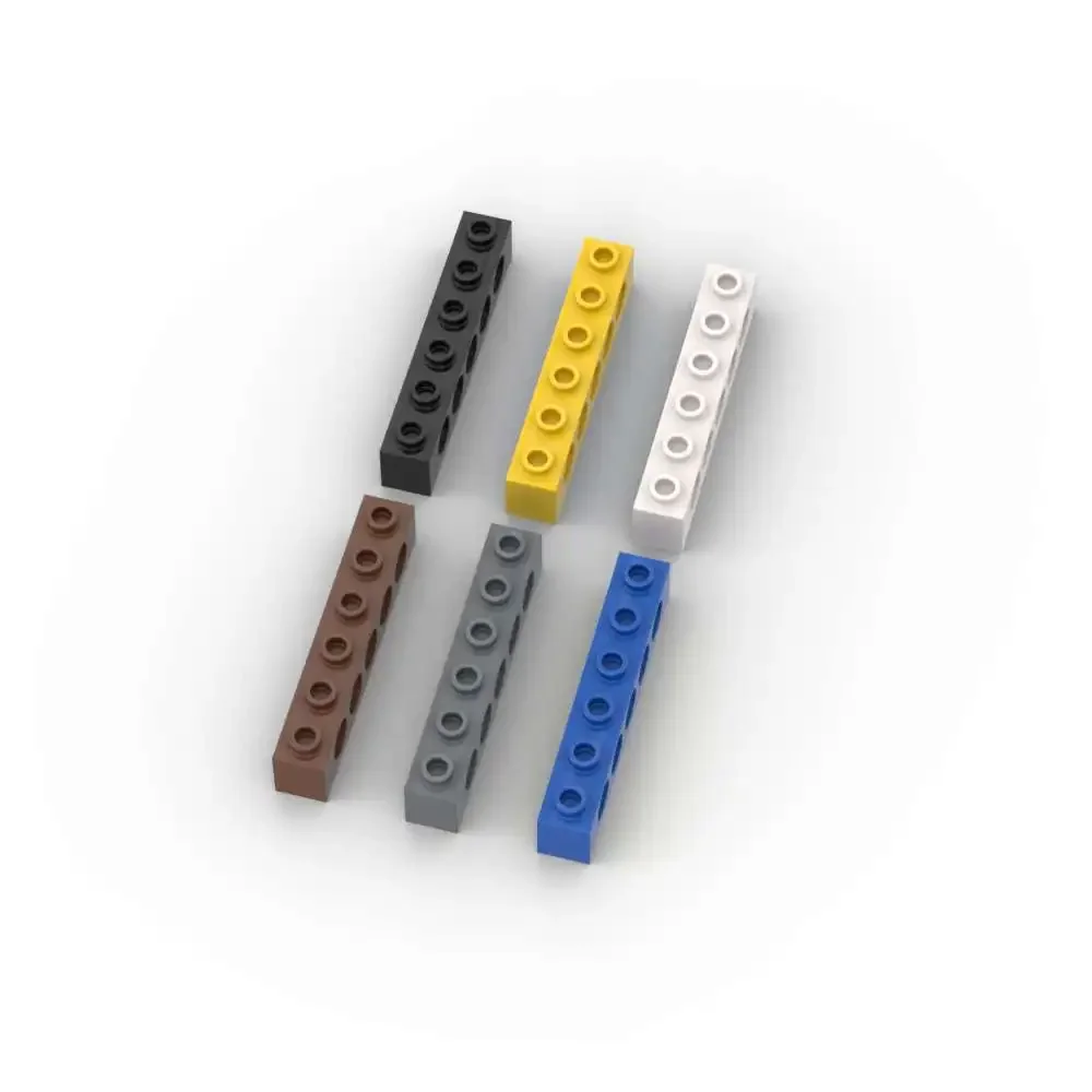 Kit de blocs de construction MOC 10 pièces 3894 1x6 avec trous, briques empilables remplaçables, jouet captivant, cadeaux spéciaux pour les anniversaires des garçons et des filles