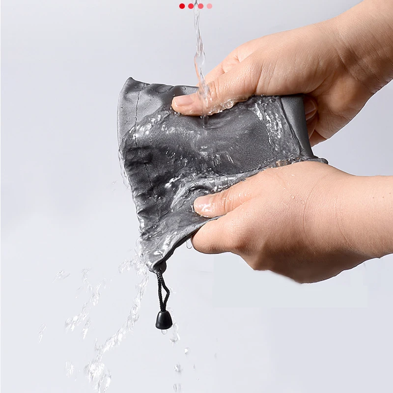 Waterproof Drawstring Bag Headset Data Cable Pouch Dust Bags Coin Earbud Storage Bag Mp3 Carrying Case Glasses Earphone Storage