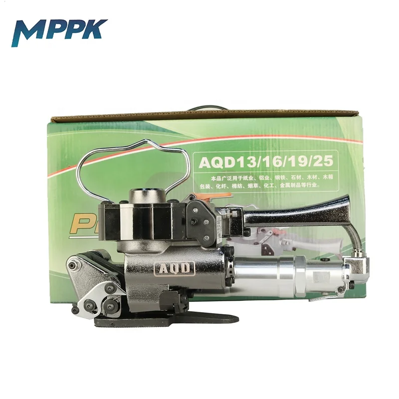 2022 New Arrival! MPPK 4500N Large Tension AQD-19 PET Strapping Machine Handheld Pneumatic Strapping Tool for 13-19mm