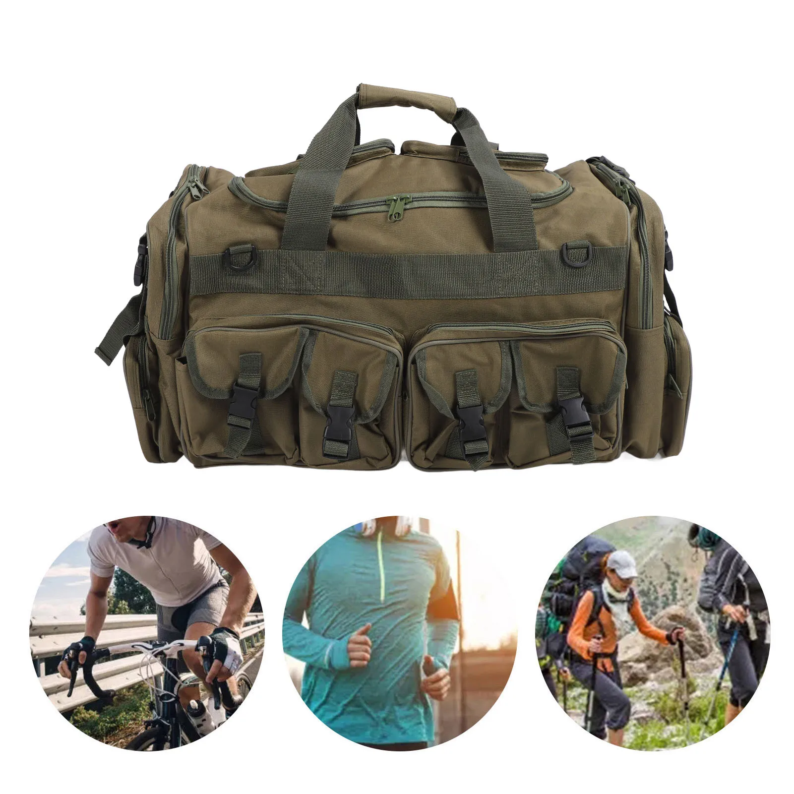 

Спортивная сумка Спортивная дорожная спортивная сумка Большая вместительная спортивная сумка из ткани Оксфорд на открытом воздухе для пеших прогулок и тренировок Дорожная дорожная сумка для багажа